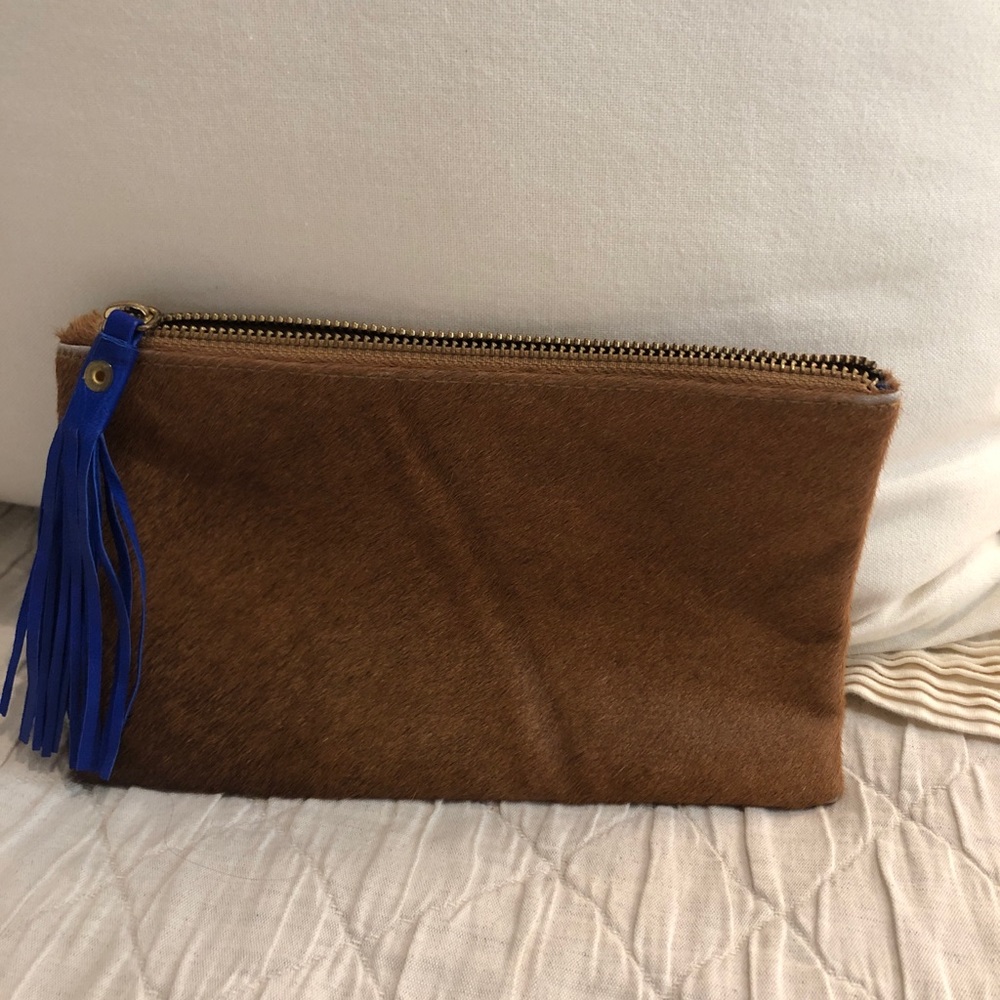 Cowhide clutch - Brown